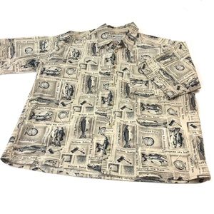 Columbia Short Sleeve Fishing Shirt Button Down